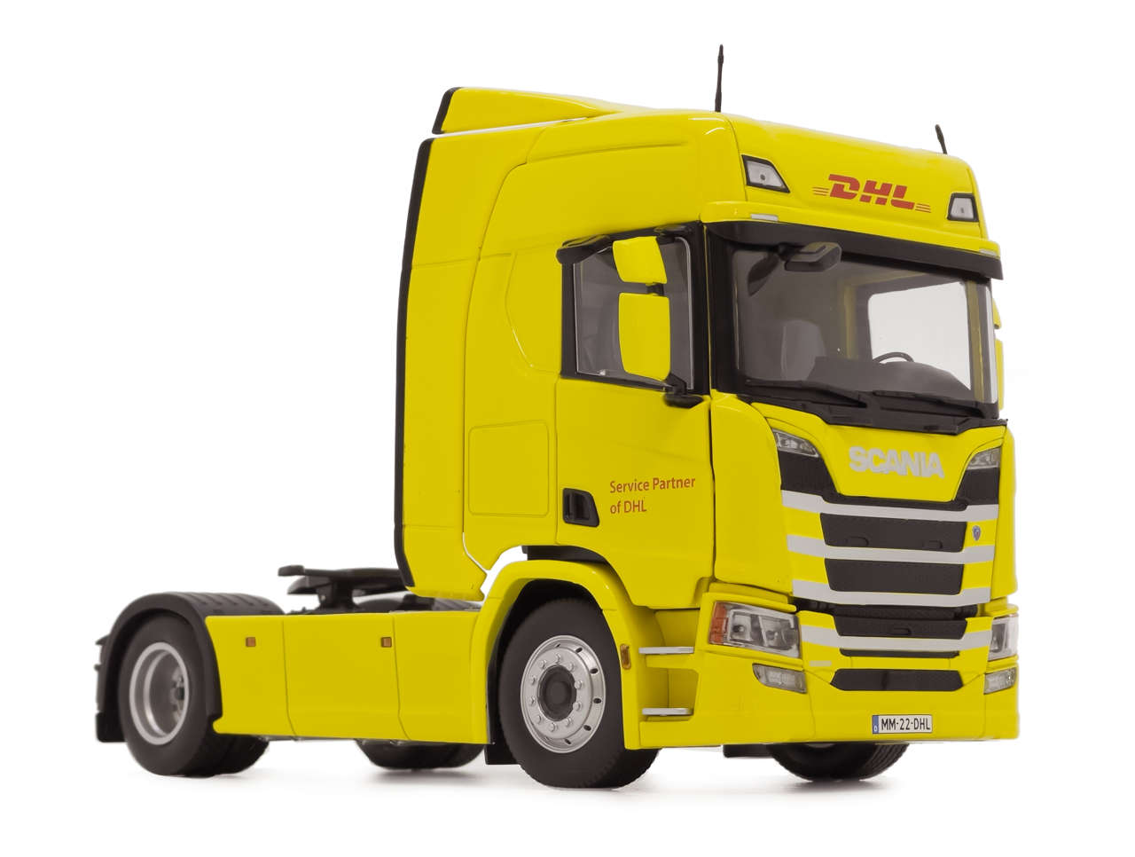 Scania 4x2 DHL Design  Modell von MarGe Models 1:32