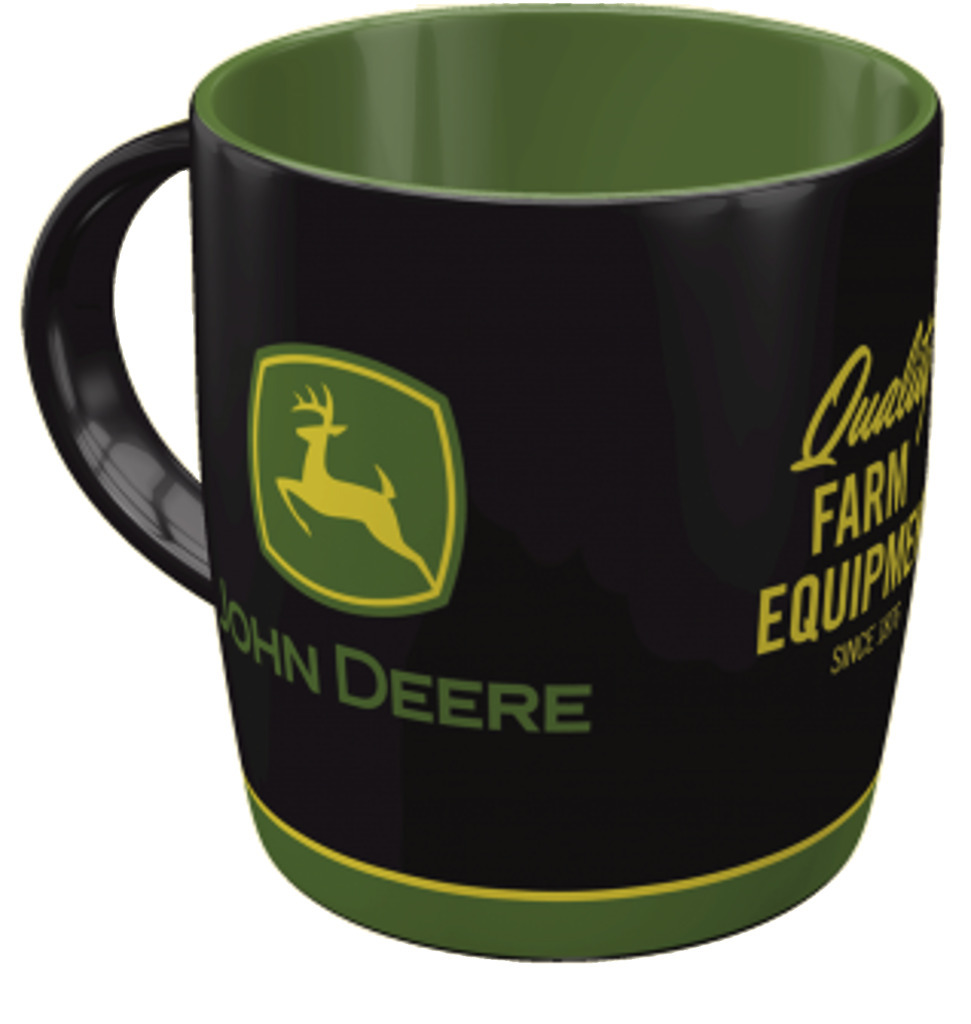 Kaffeebecher John Deere Logo Black-1