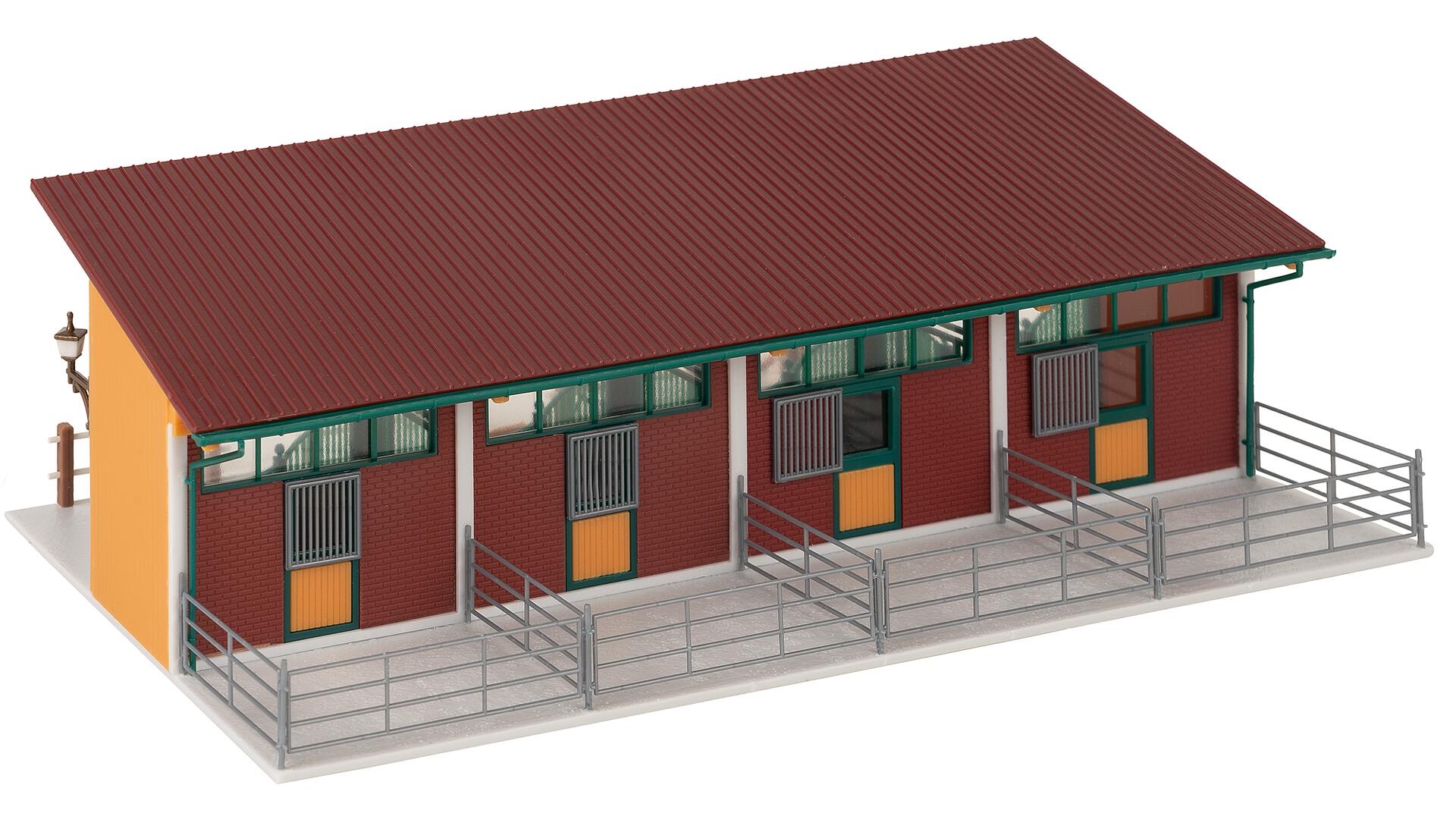 Pferdestall mit 4 Pferden Modell von Faller 1:87