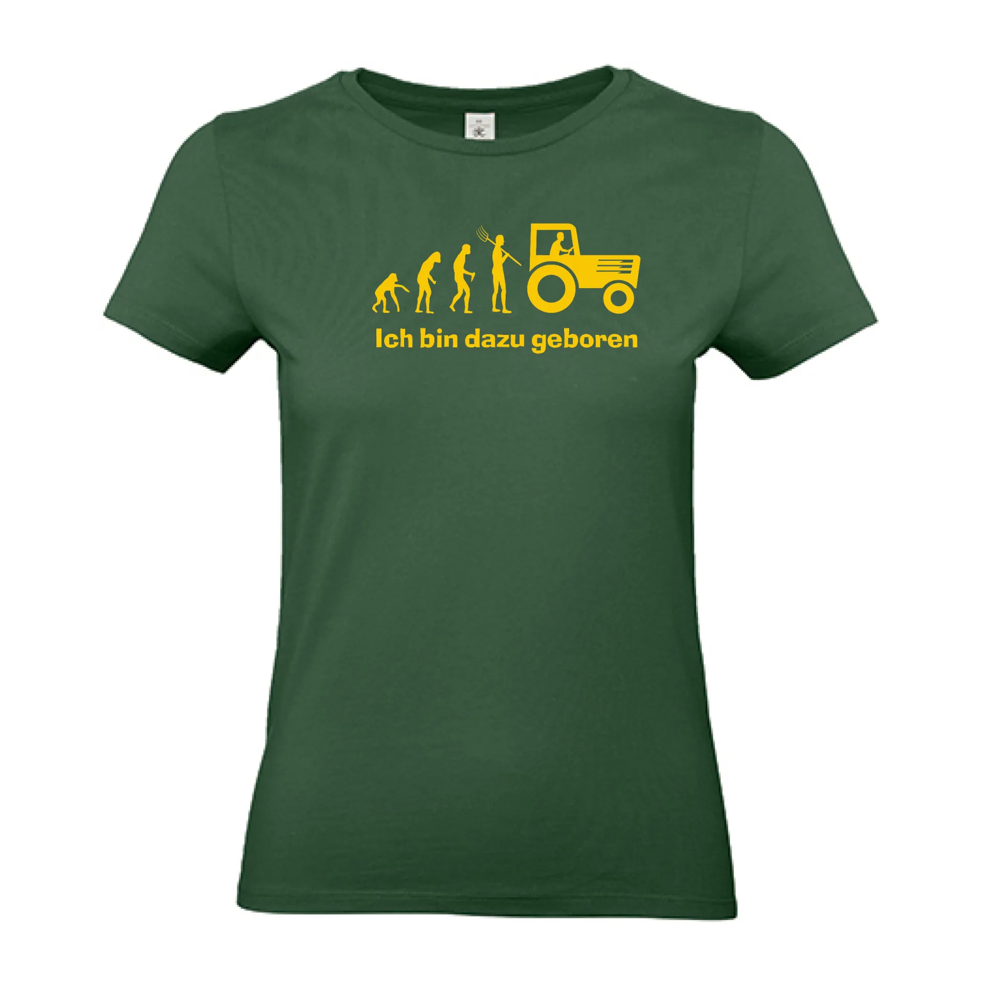 T-Shirt Lady „Ich bin dazu geboren“ (grün)