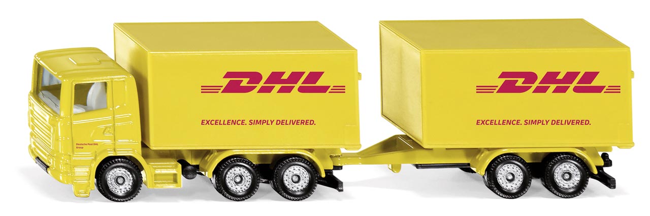Lkw mit Anhänger DHL Modell von Siku