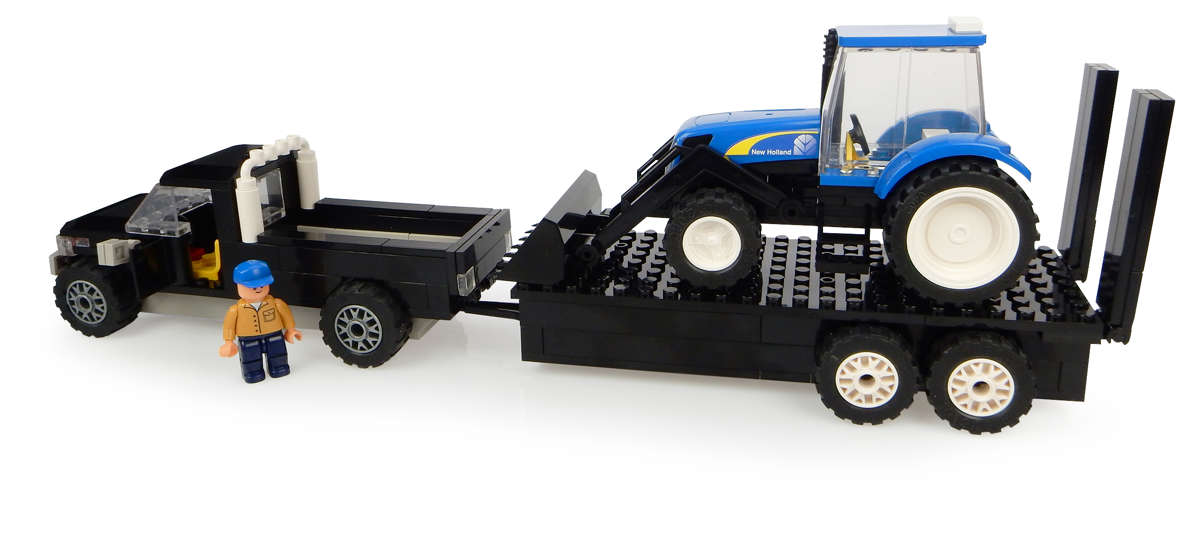 UH Kids Pick up mit Anhänger und New Holland Traktor mit Frontlader Bausatz