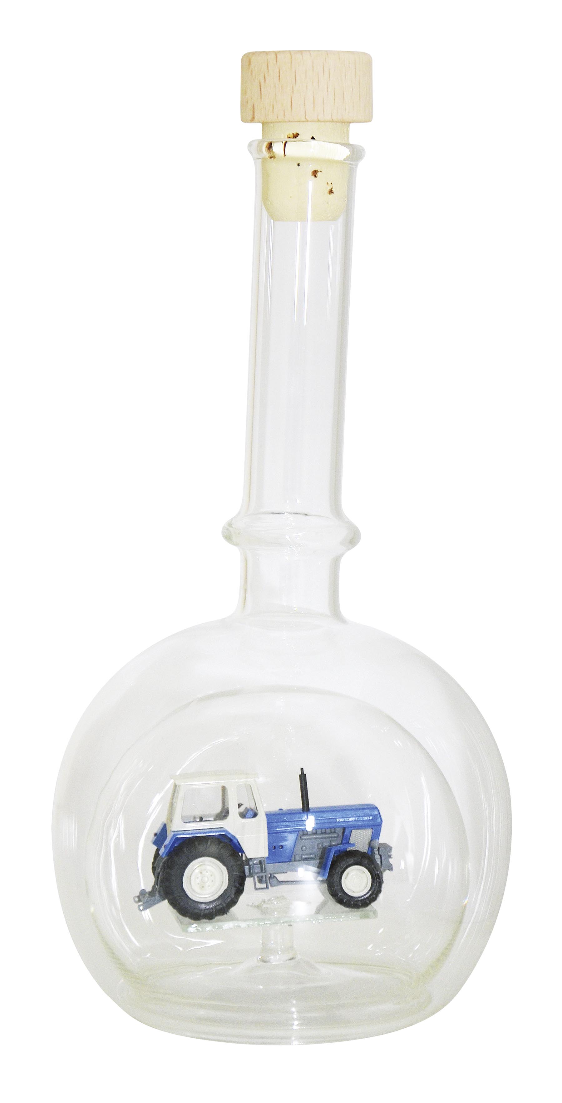 Edelglasflasche Fortschritt ZT 303-D blau