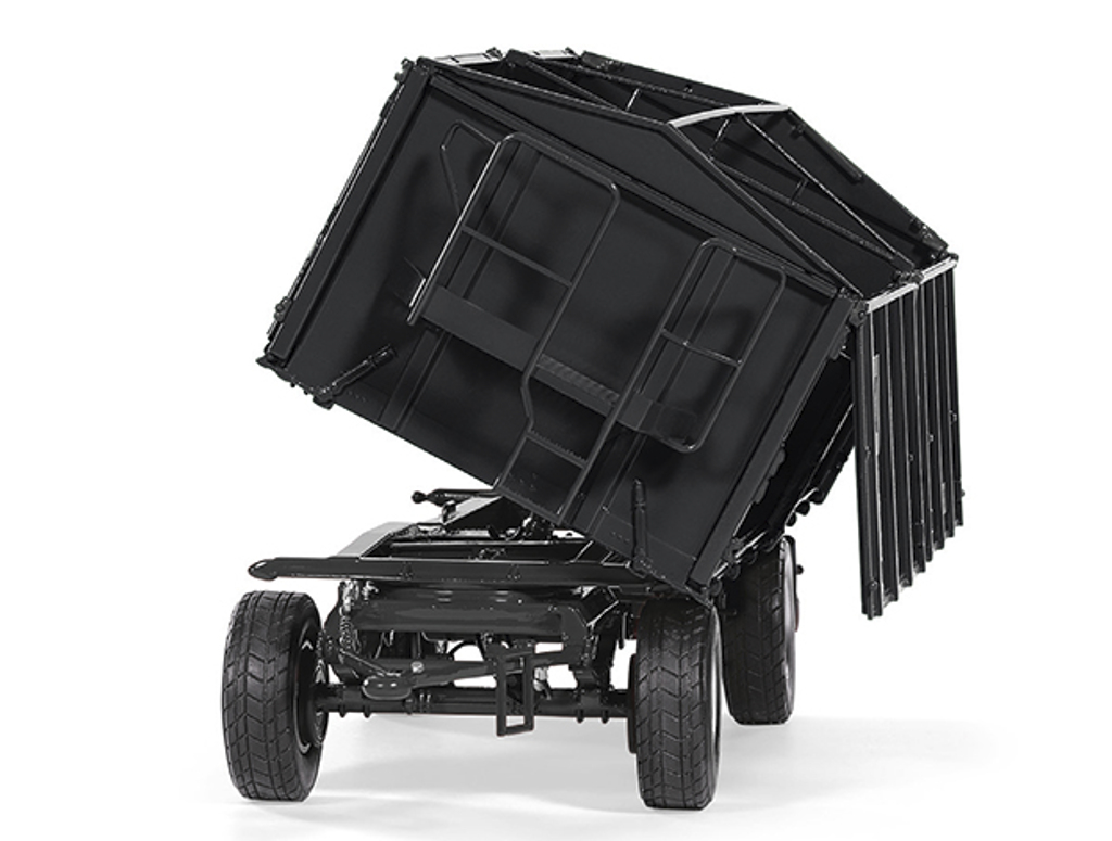 Kröger HKD 302 Zweiachs-Dreiseitenkippanhänger schwarz Modell von WIKING 1:32