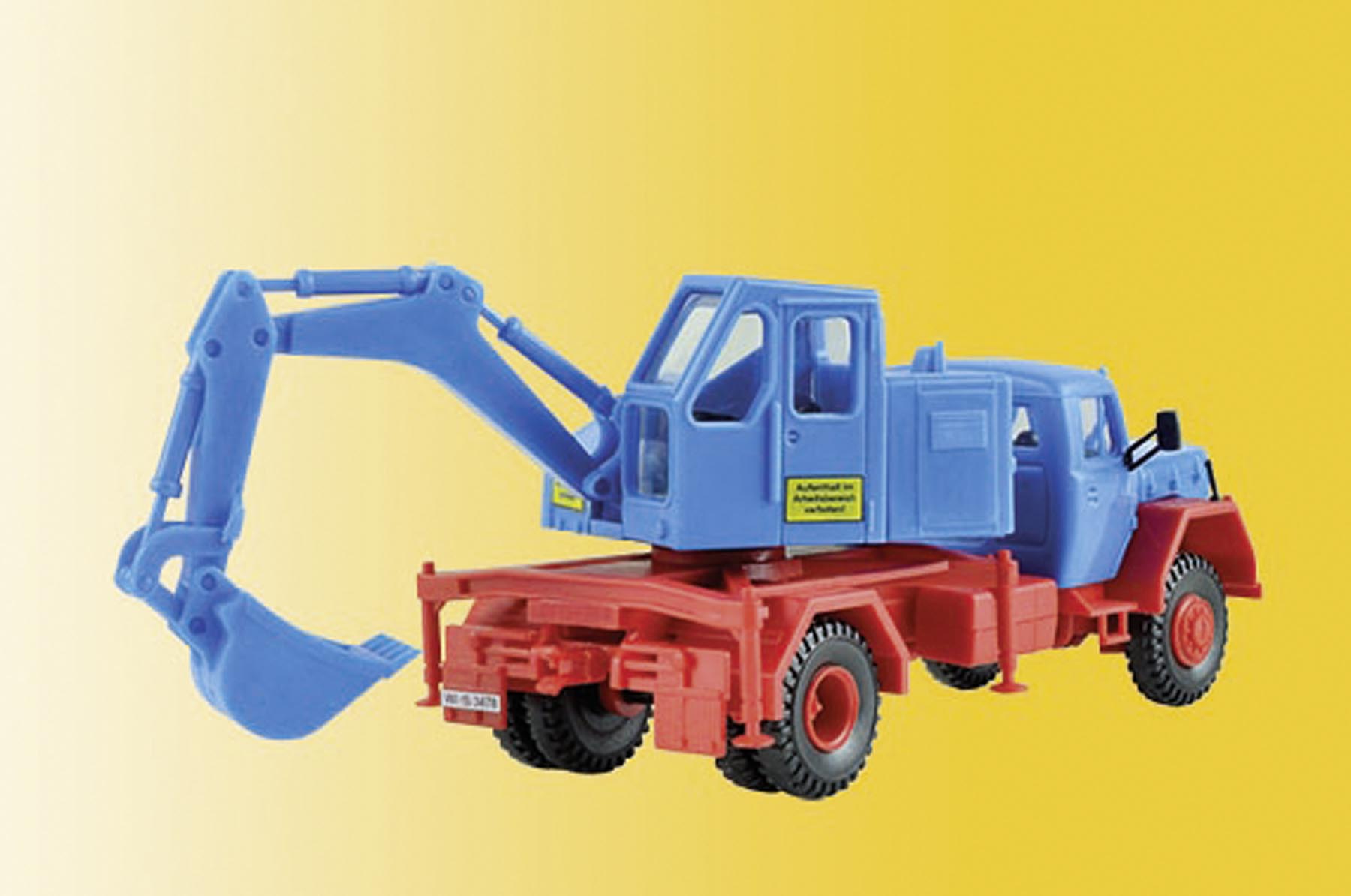 Magirus Eckhauber mit Baggeraufbau (Bausatz) Modell von kibri 1:87