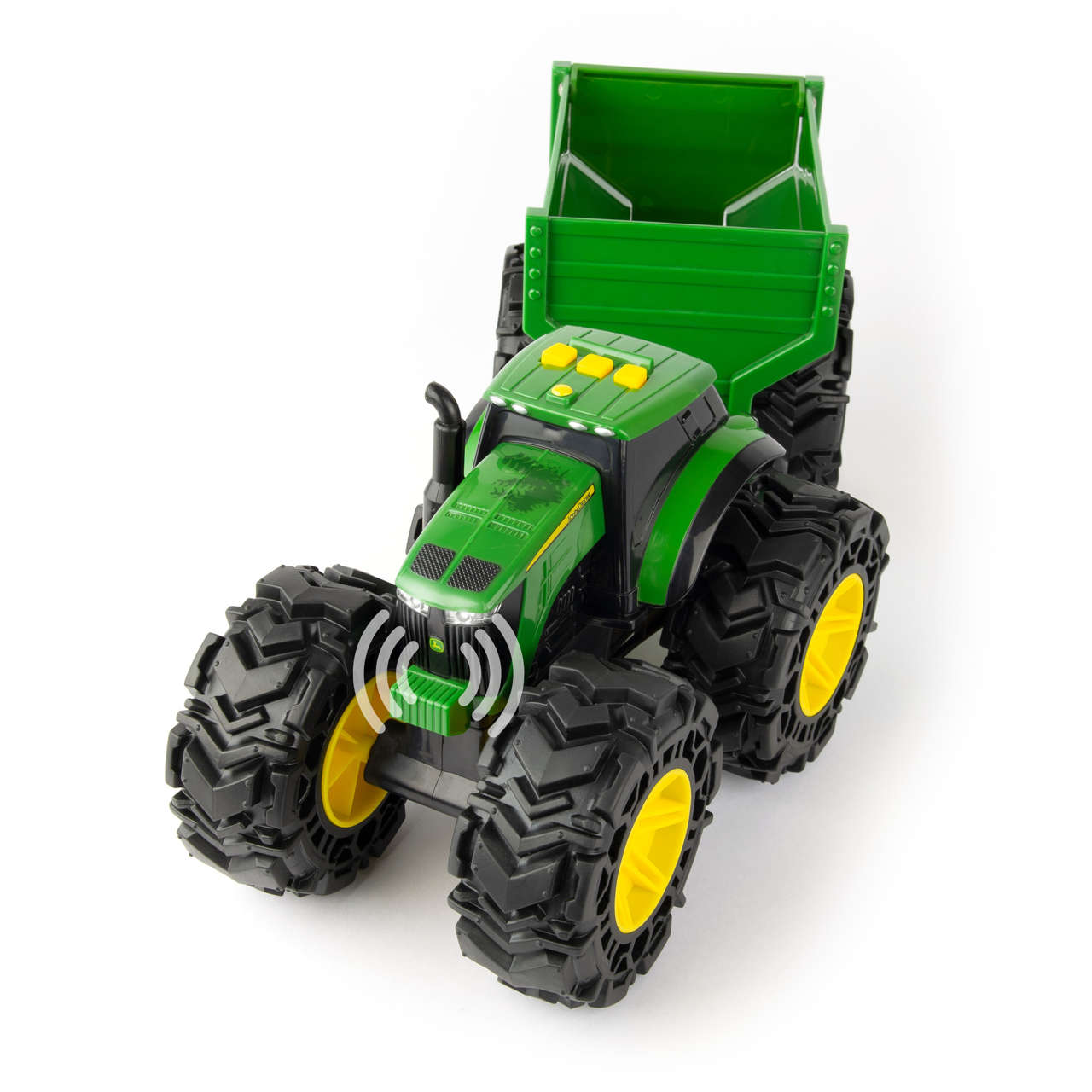 John Deere Traktor mit Anhänger Modell von Monster Treads 