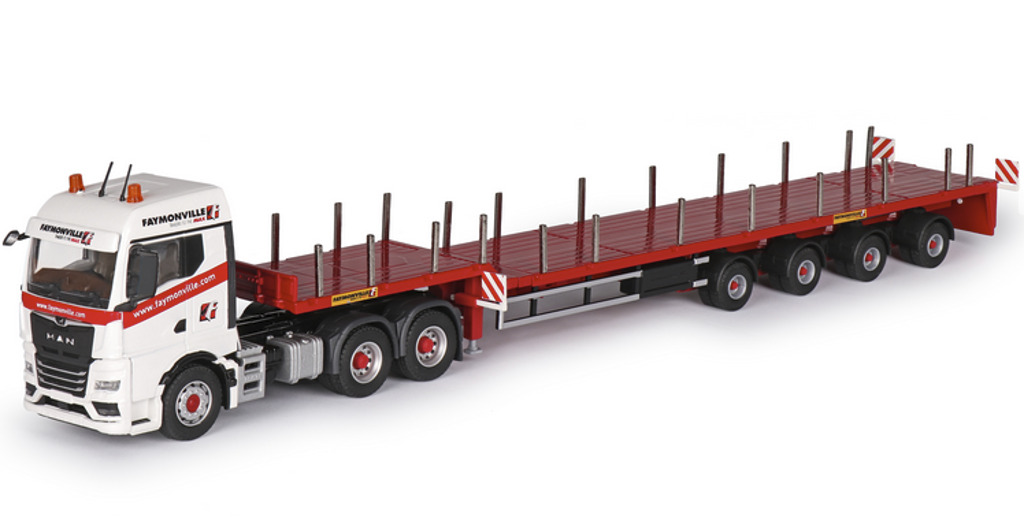 Faymonville Telemax 4-achs Plateau-Auflieger-1