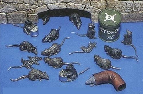 Ratten 25 Stück Modell von Plus Model 1:35