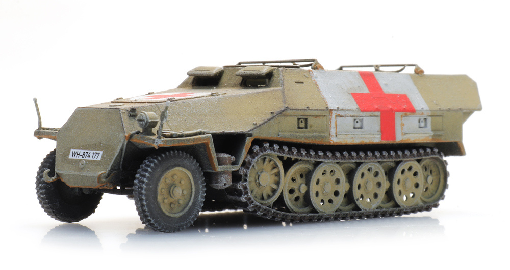 Sdkfz 251/8 Ausf D Sanitätspanzer Modell von Artitec 1:87