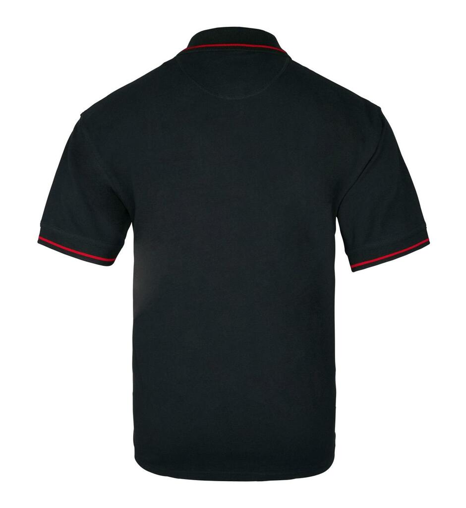 Case IH Kontrast Polo-Shirt schwarz
