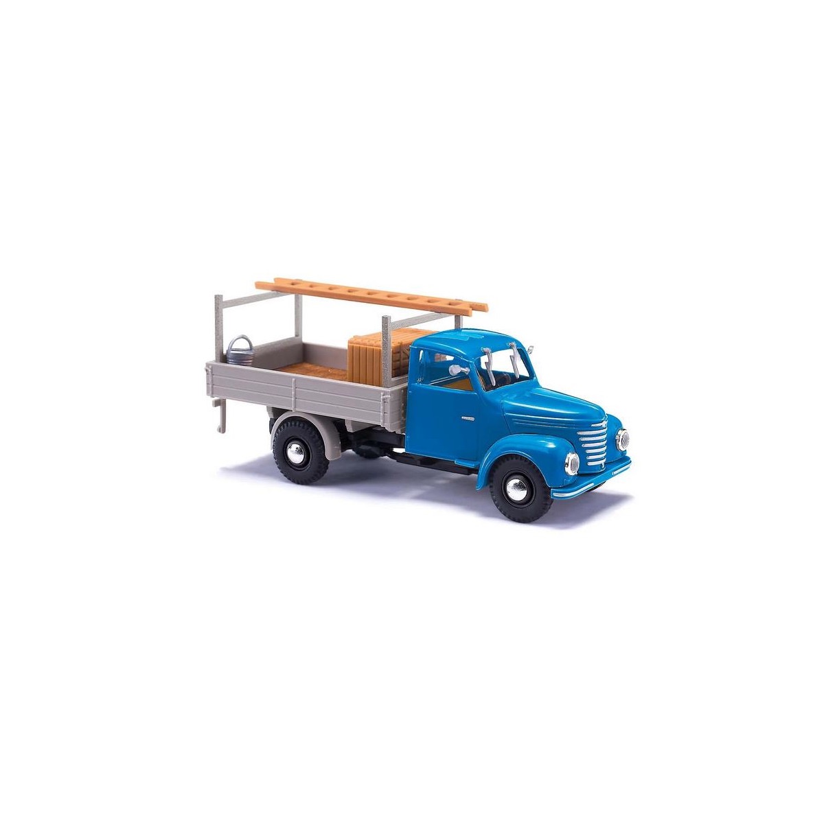 Framo V901/2 Dachdecker blau Modell von Busch 1:87
