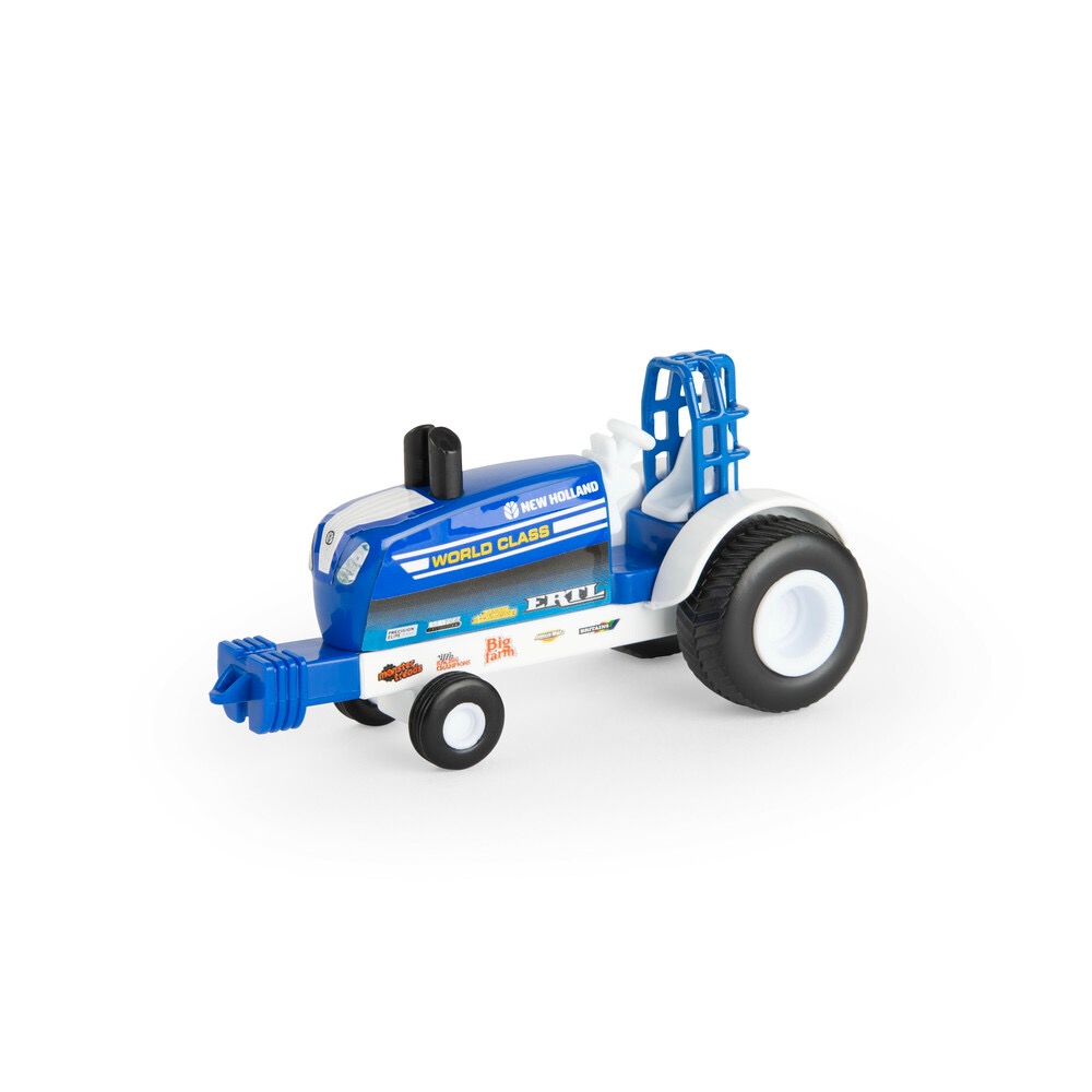 New Holland Pulling Tractor World Class blau Modell von Ertl 1:64