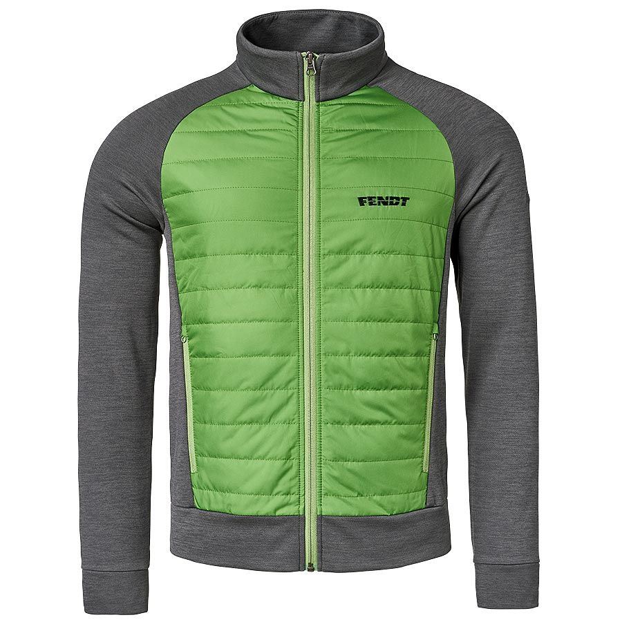 Fendt Hybrid-Jacke Herren grün/grau