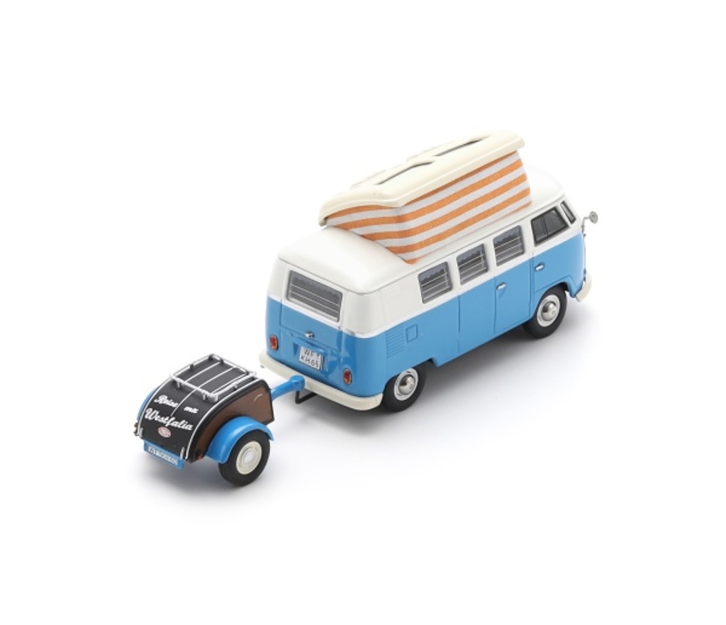 VW T1 Campingbus mit Westfalia Anhänger Modell von Schuco 1:43