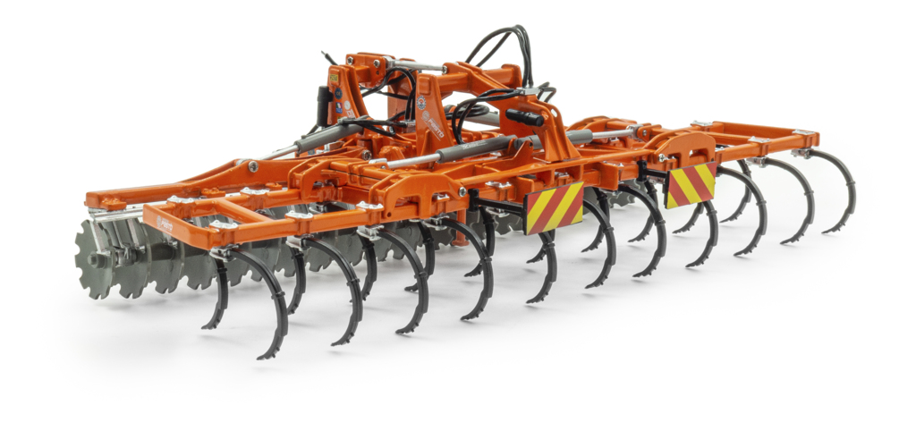 Pasto Morgan MG-X 550/22 Scheibenegge und Stel ST600 Grubber Set Modell von Universal Hobbies 1:32