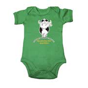 Baby-Body „Was wäre diese Welt ohne Mi(l)ch“ (grün)
