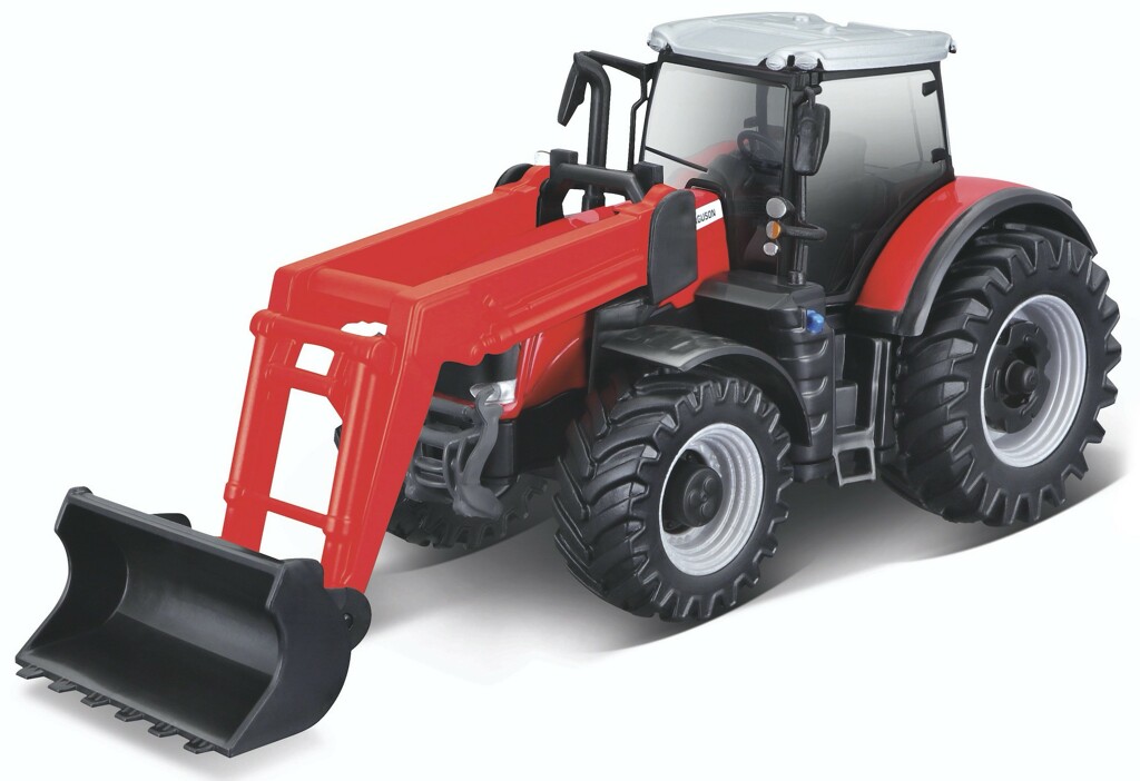 Massey Ferguson 8740 S mit Frontlader Modell von bburago 