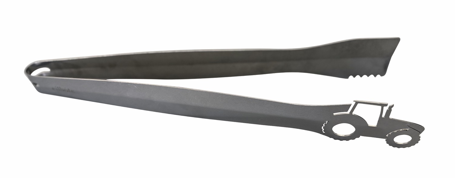 Grillzange Edelstahl lang Traktor modern