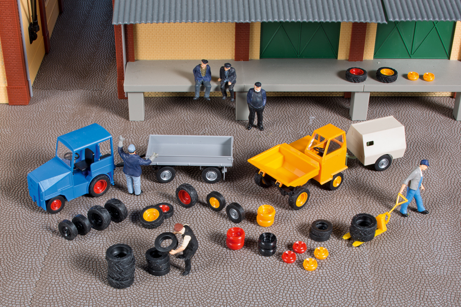 Reifen und Felgen Modell von Auhagen 1:87