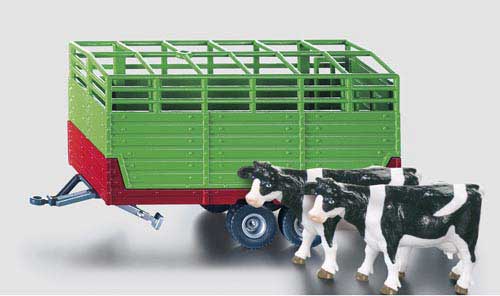 Viehanhänger mit 2 Kühen Modell von Siku 1:32