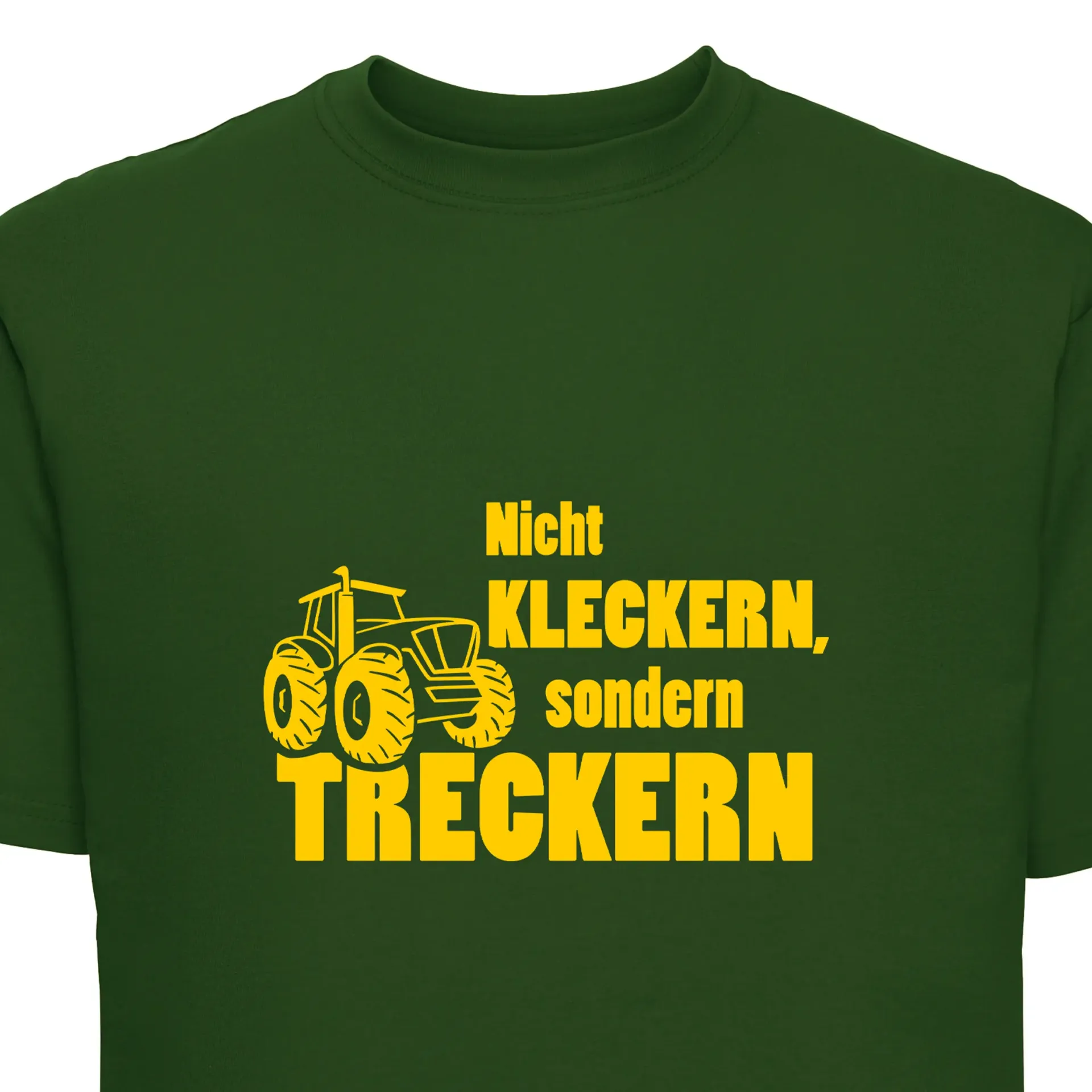 Kinder T-Shirt Nicht KLECKERN, sondern TRECKERN (grün)