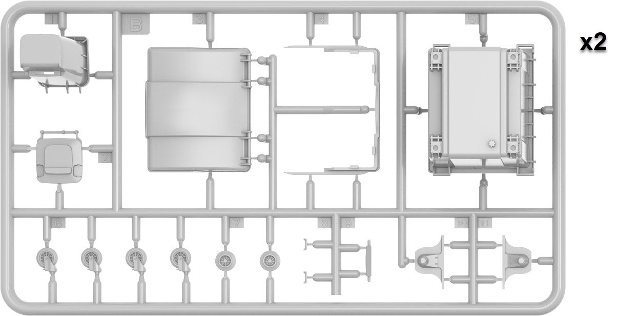 Kunststoff Mülltonnen Bausatz Modell von MiniArt 1:35