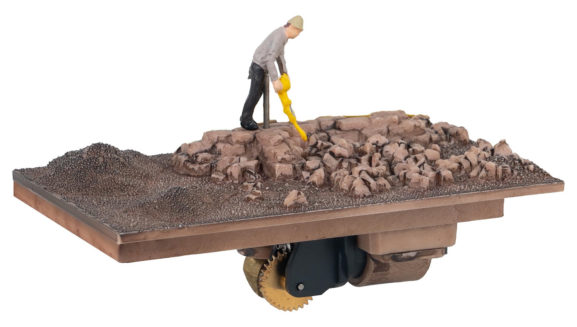 Bauarbeiter mit Kompressor Modell von Faller 1:87