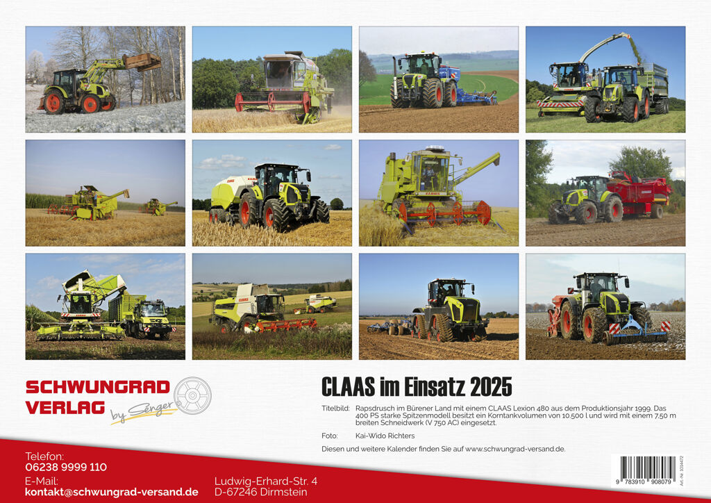 Claas Monatskalender 2025