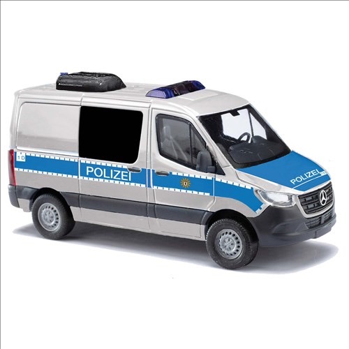 Mercedes-Benz Sprinter kurzer Radstand/Flachdach, Polizei Berlin, metallic Modell von Busch 1:87
