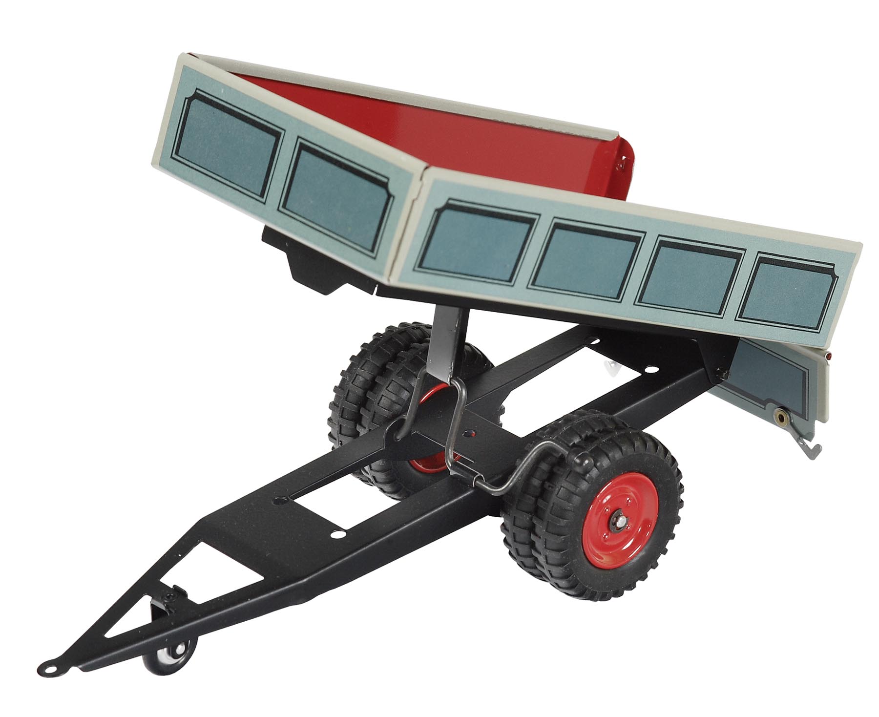 Einachskippanhänger (blau) Modell von Kovap 1:25