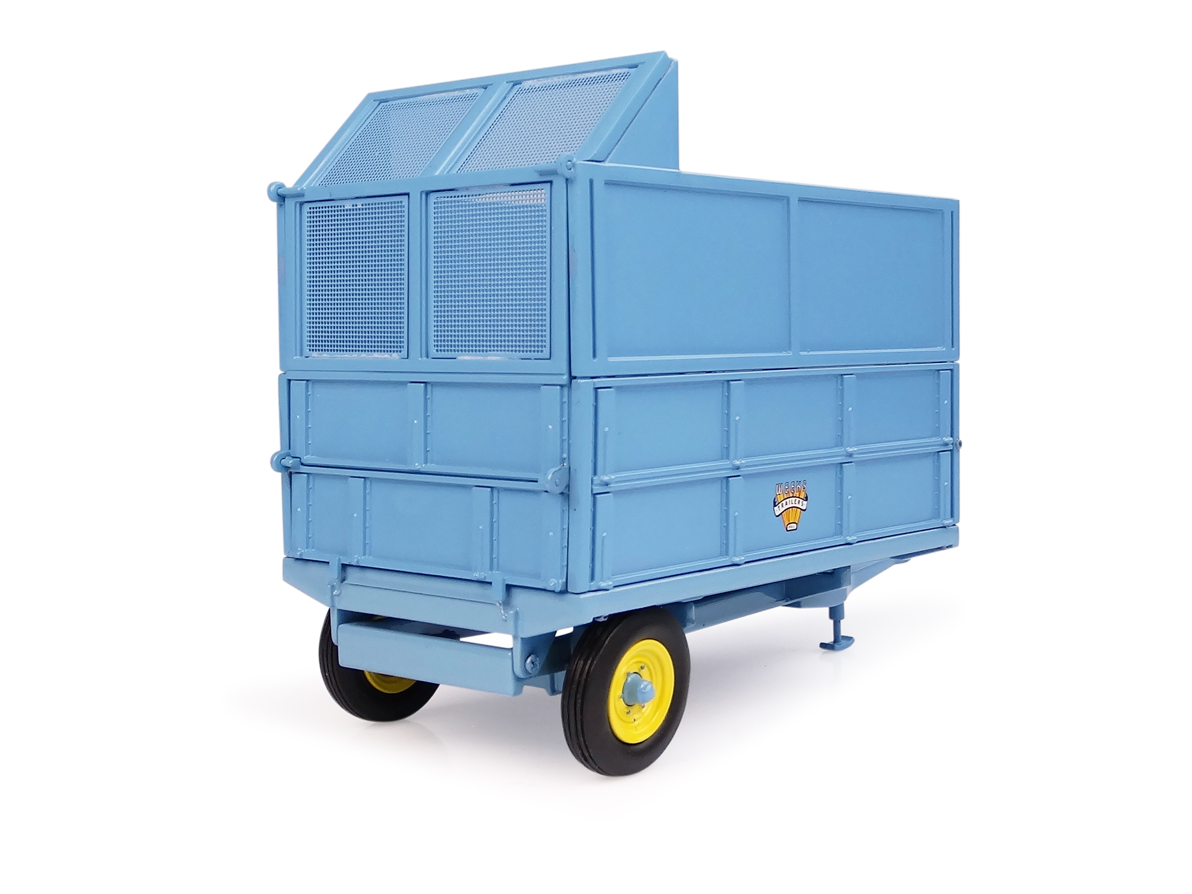 Weeks Convert 3,5 Tonnen Hydraulik-Kippanhänger mit Silageaufsatz Modell von Universal Hobbies 1:32