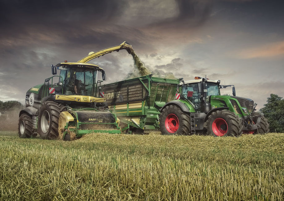 Poster BigX 1180 und Fendt 828-1