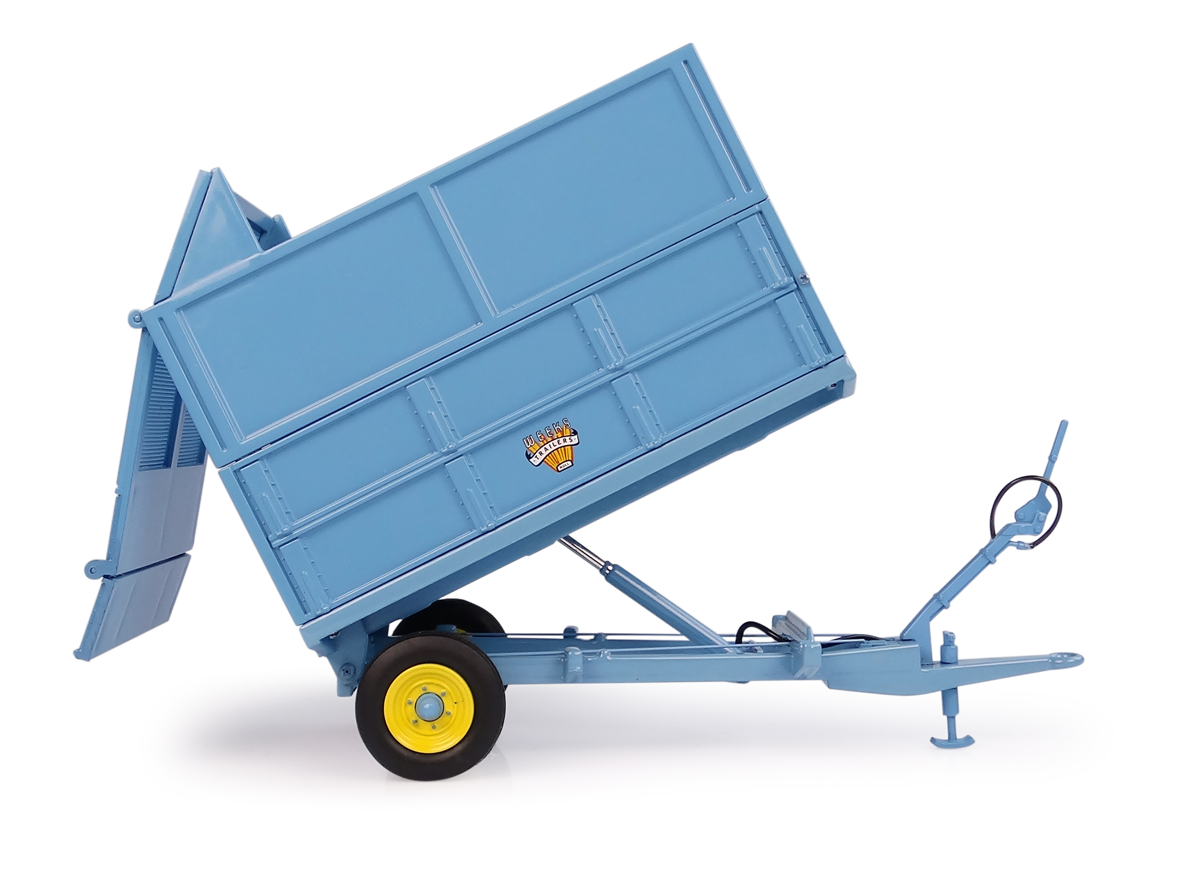 Weeks Convert 3,5 Tonnen Hydraulik-Kippanhänger mit Silageaufsatz Modell von Universal Hobbies 1:32