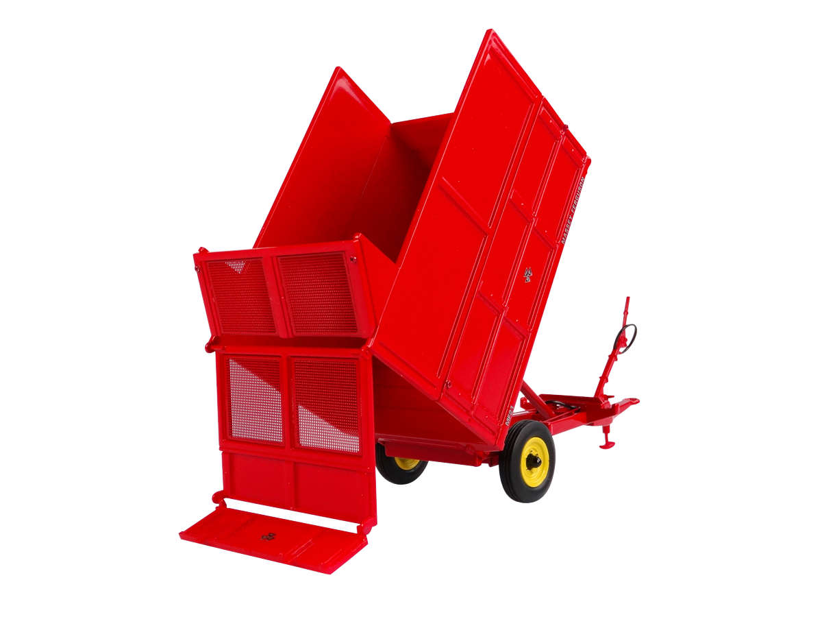 Massey Ferguson MF 21 - 3,5 Tonnen Hydraulik-Kippanhänger mit Aufsteckbordwänden für Silage Modell von Universal Hobbies 1:32