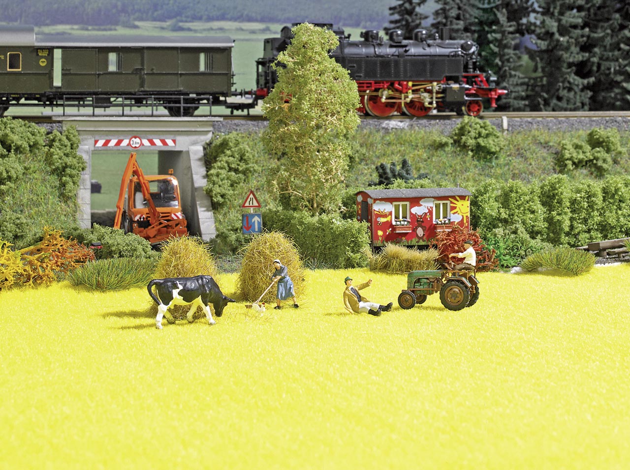 Rapsfeld 48 cm x 25 cm Modell von Busch 1:87