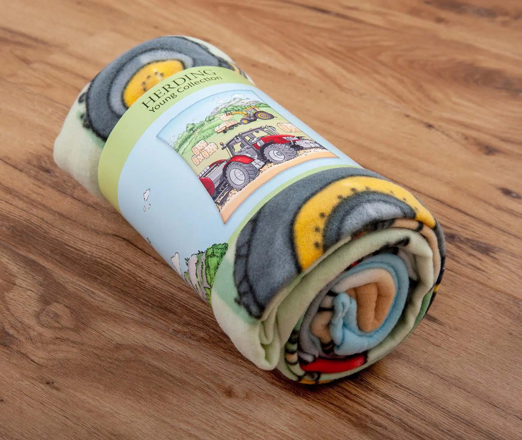 Traktor Fleecedecke 130 x 160 cm